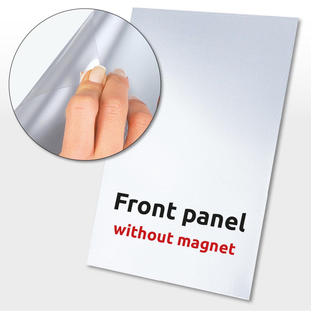 Ersatzfolie für Klapprahmen/Kundenstopper, Pet, Ohne Magnet, Oversize