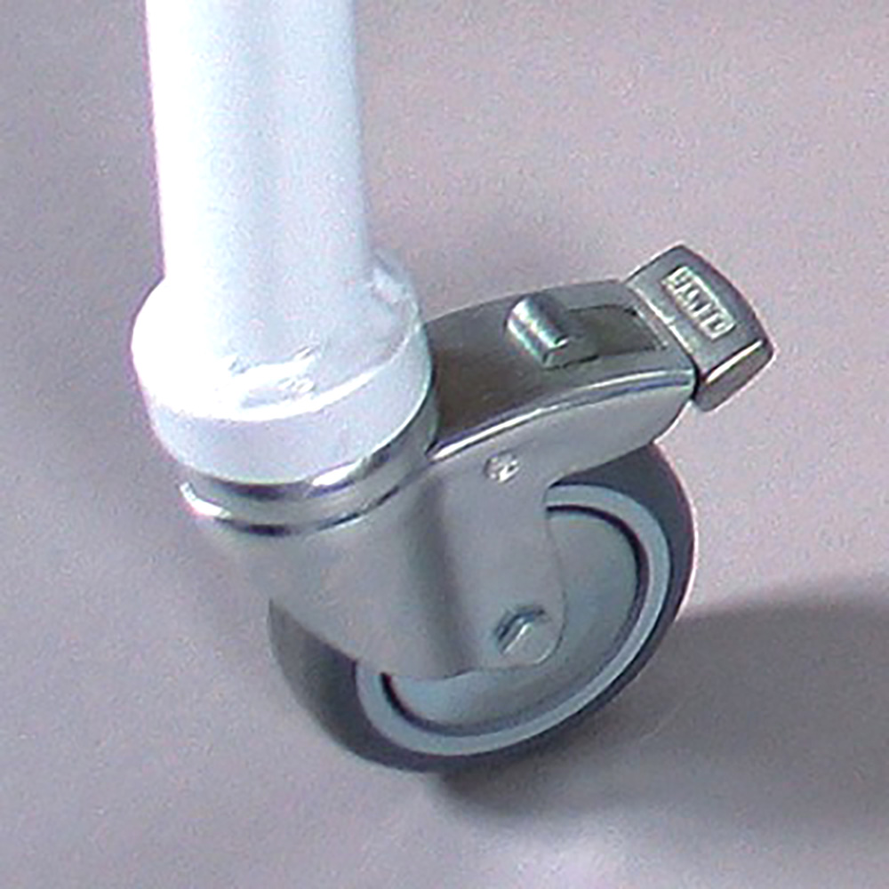 Kundenstopper mit Logoplatte und Rollen, New Gotik Lux, A1