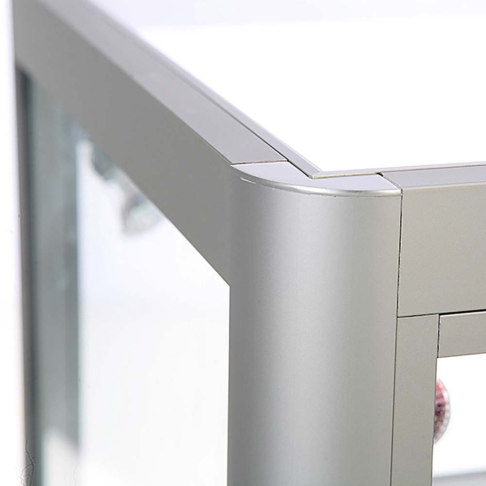Vitrine, Showcase Desk Duo, LED-Licht, mit Schloss