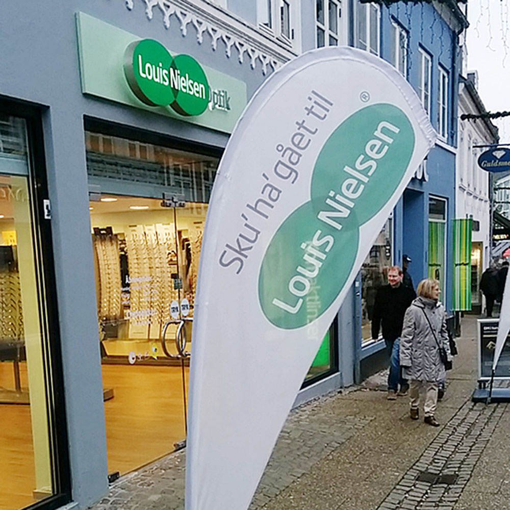 Beachflagge, Outdoor Drop Flag, groß, Nur Stangensystem
