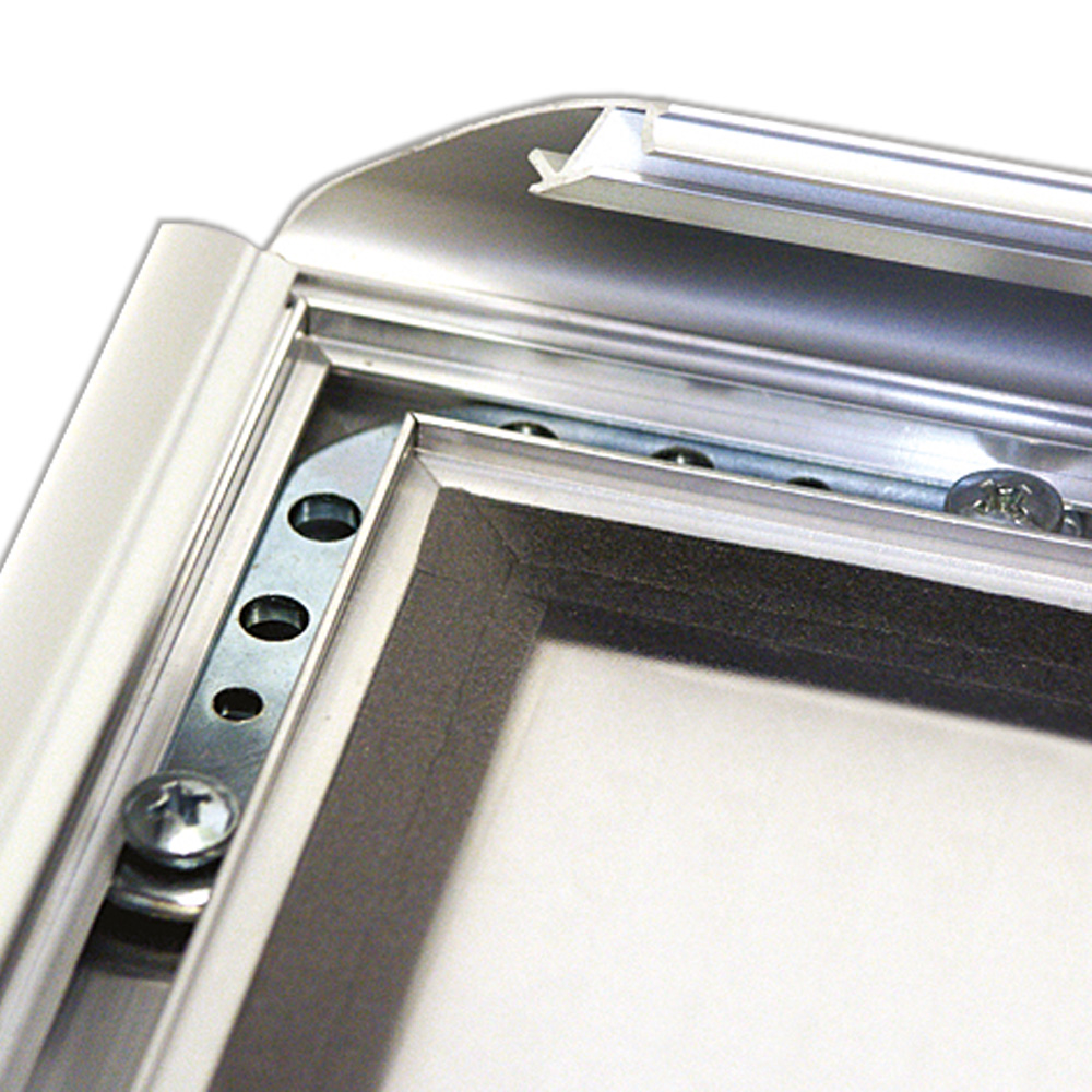 Klapprahmen, Watersafe, 35 mm Aluminiumprofil, Silber