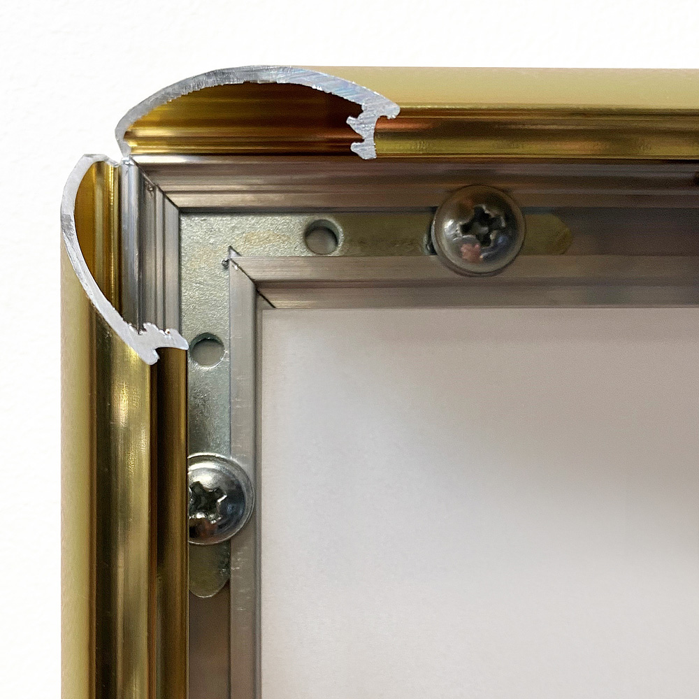 Klapprahmen, 25 mm Profil, Gold poliert, A1 - 59,4 x 84,1 cm