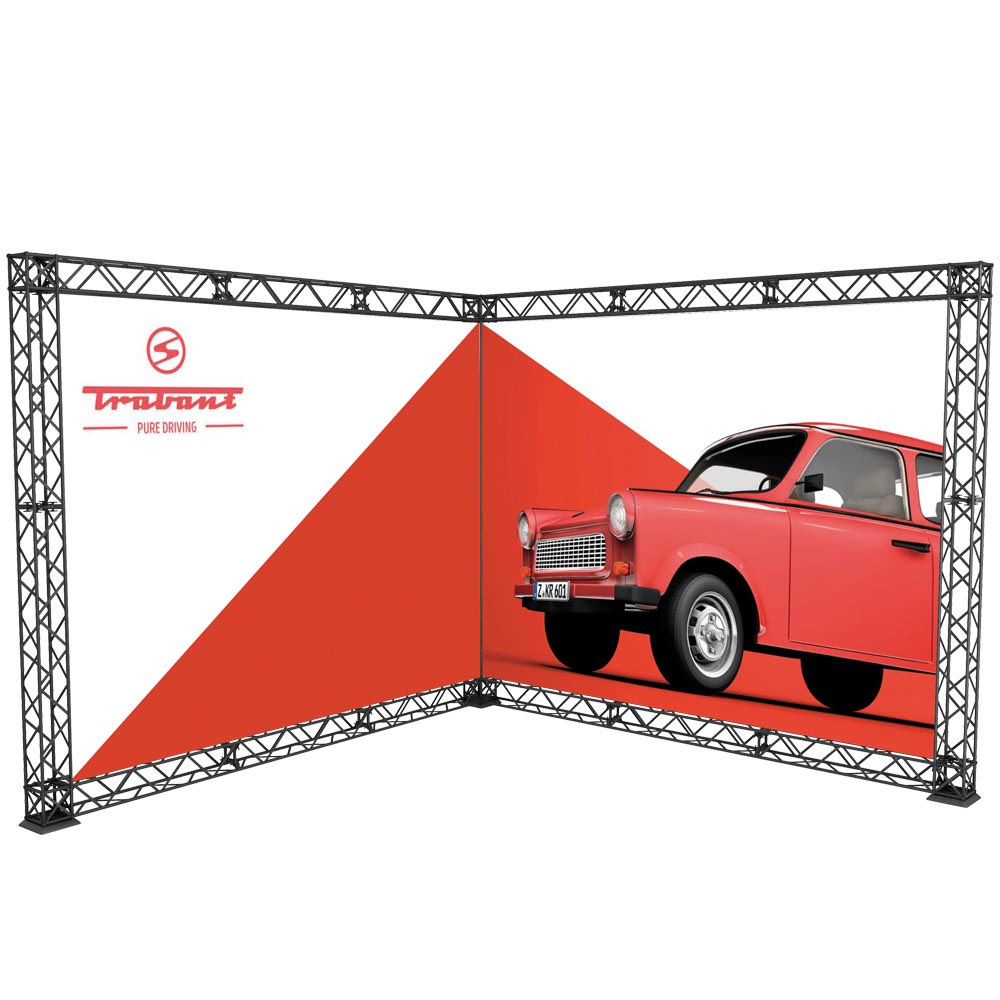 CROWN TRUSS 15 L-shape wall 3 x 3 m, 300 x 300 cm