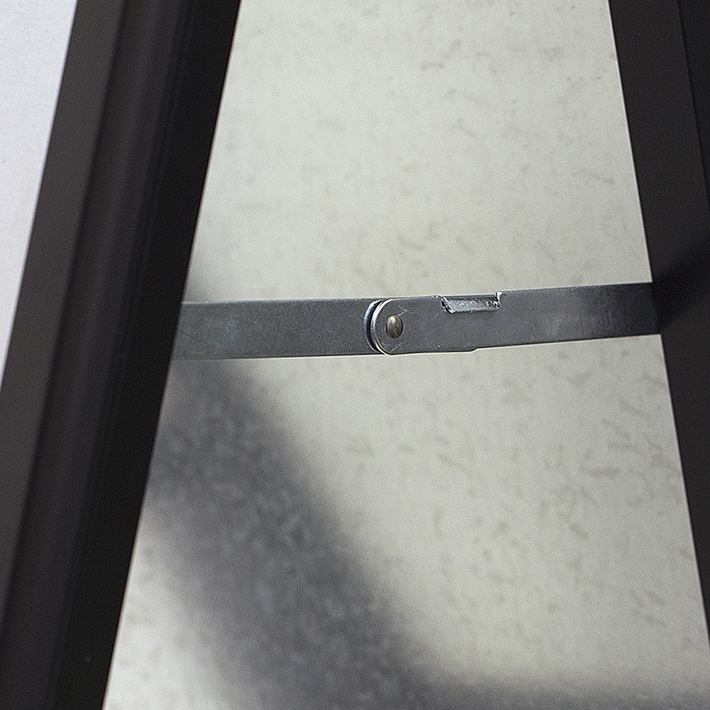 Kundenstopper, Alu-Line Standard, 32 mm, Schwarz
