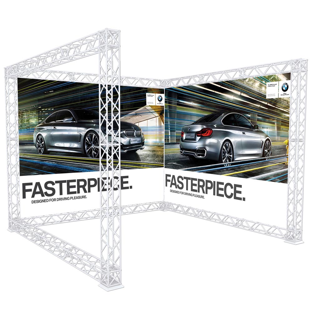 Crown Truss 10 U-shape Wall, 3 x 3 m