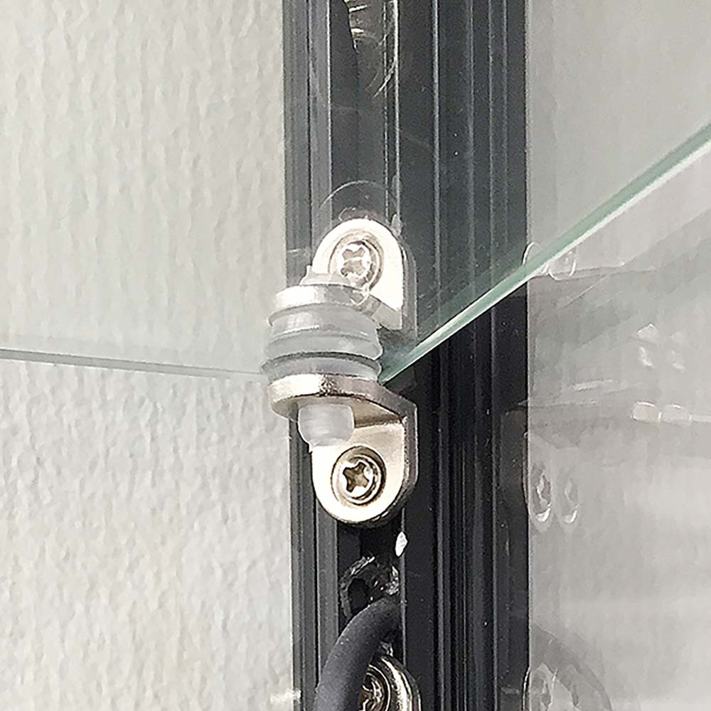 Vitrine, Showcase Tower Solo, Mit LED-Beleuchtung, Schloss und Unterschrank, Schwarz