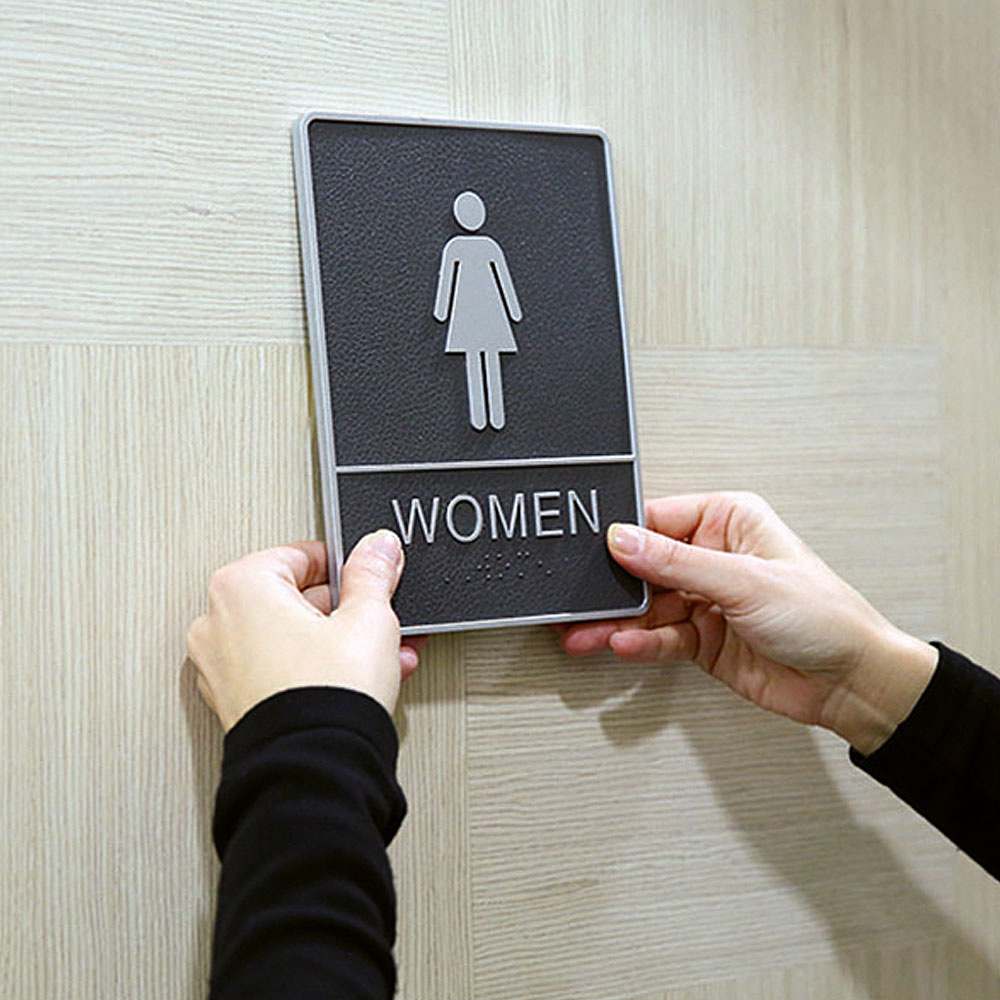 Türschild, Icon, mit Braille-Schrift