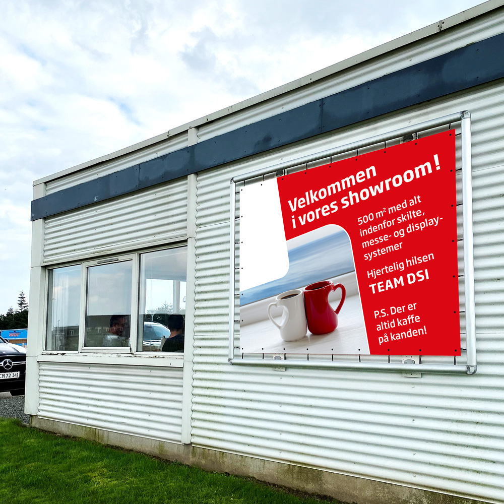 Bannerdisplay Omni Frame, mit Haken und Gummiband, Ohne Ösen