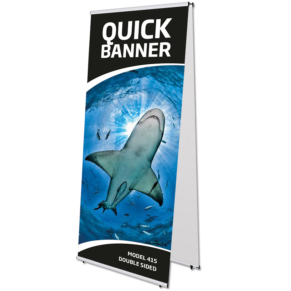 Bannerdisplay Quick Banner Doppelseitig, Ohne Druck