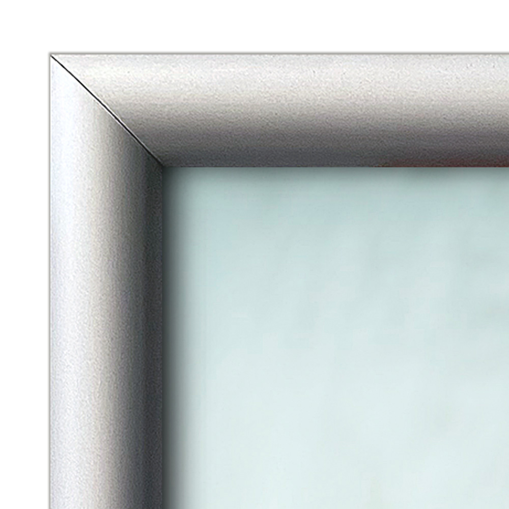 Klapprahmen, Security Frame, 25 mm Aluminiumprofil, Silber
