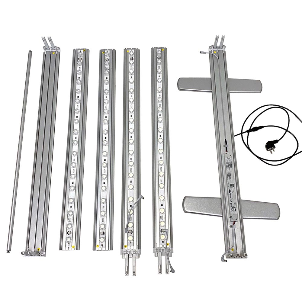 Led Lichtwand, Led-Tex, Doppeltseitig, Led-Beleuchteter Textilrahmen