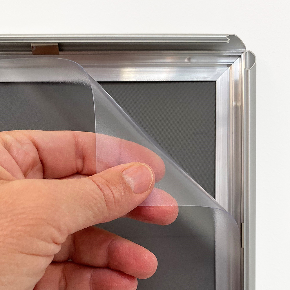 Klapprahmen, 17 mm Aluminiumprofil, Silber