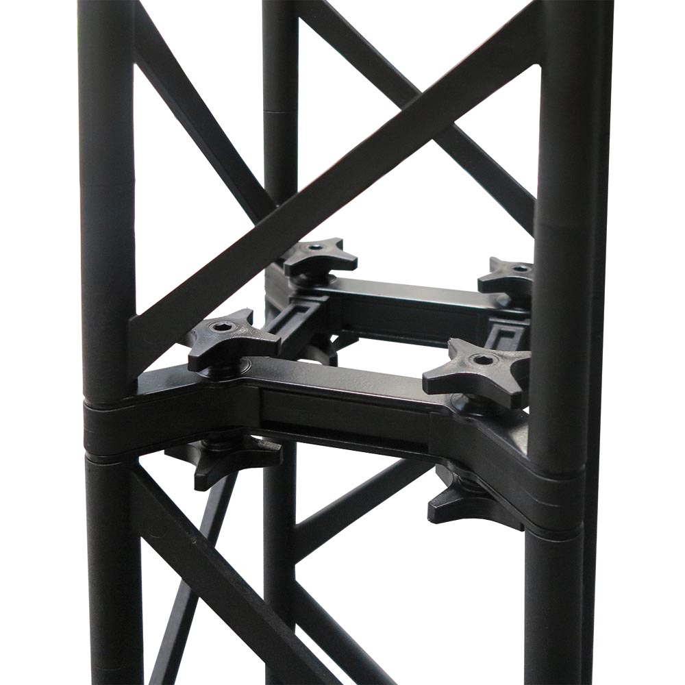 Crown Truss 15 Triple Banner Wall, Schwarz
