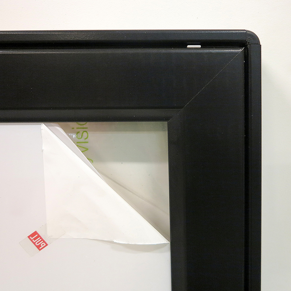 Schaukasten, Infobox, Magnetisch, Schwarz, mit Schloss