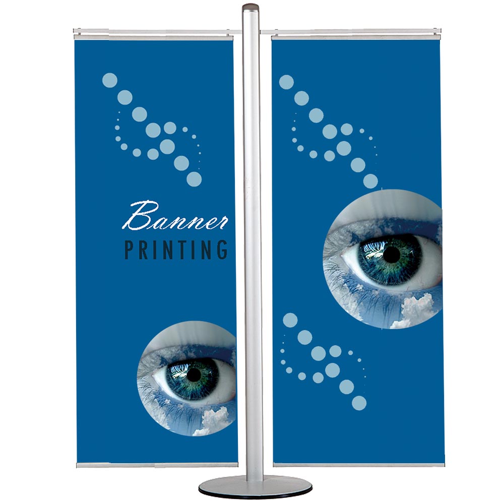 Bannerdisplay, Multistand, Doppeltseitig, 2 Banner