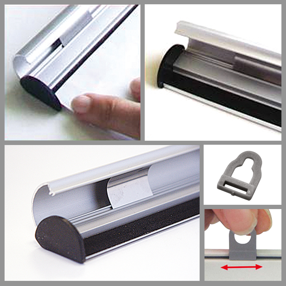 Posteraufhänger, Poster-Line Set, 26 mm Aluminiumprofil