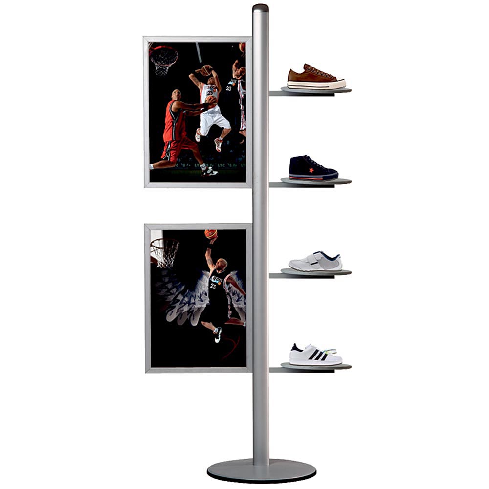 Infoständer, Multistand, 50cm Banner, 2 X Doppelseitige Einschubrahmen