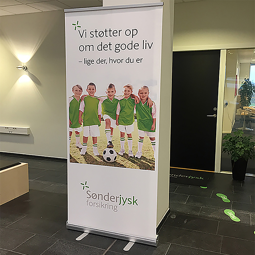 Roll-Up Kassette, Business, Einseitig, Aluminium, Inklusive Tasche