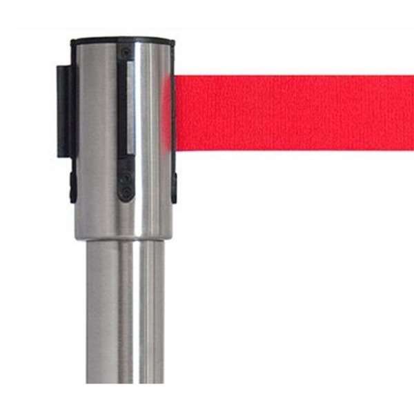 Wandhalterung mit Klebeband – Crowd Barrier System, Rot, Silber, 180 cm
