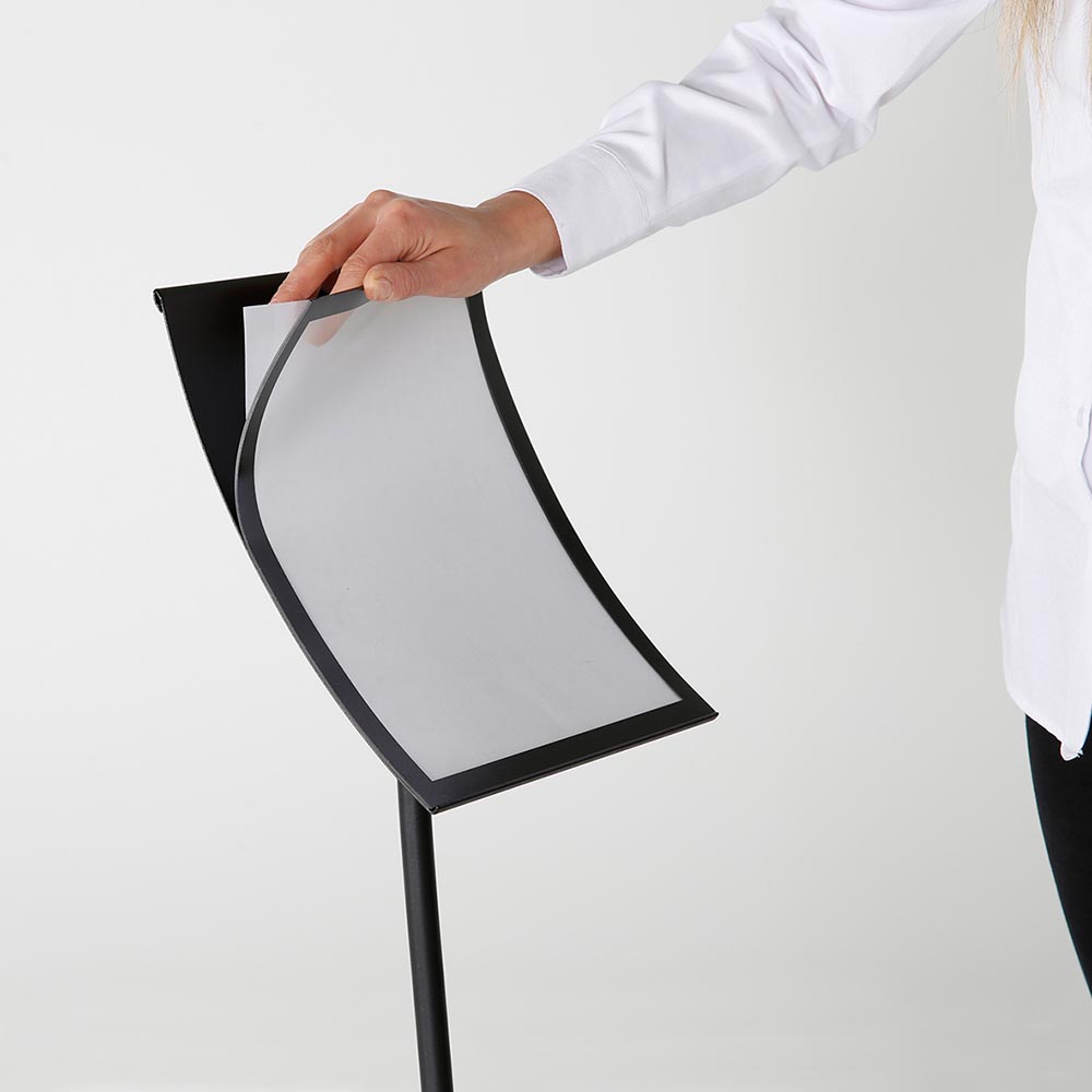 Infoständer, Curved Black