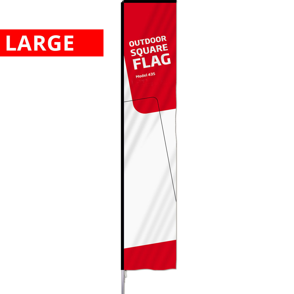 Beachflagge, Outdoor Square Flag, groß, Nur Stangensystem