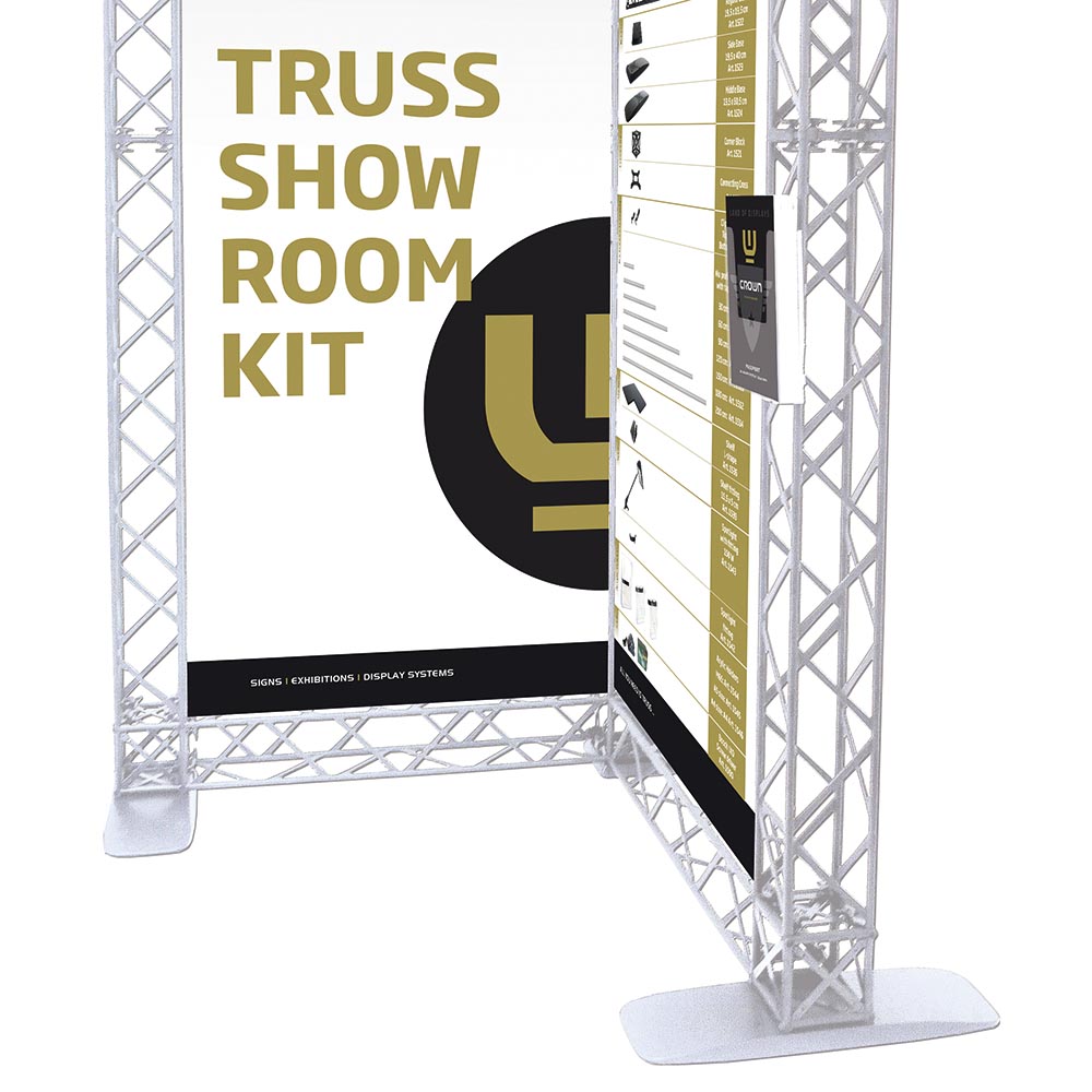 Crown Truss 10 Brochureholder with Fitting, A4