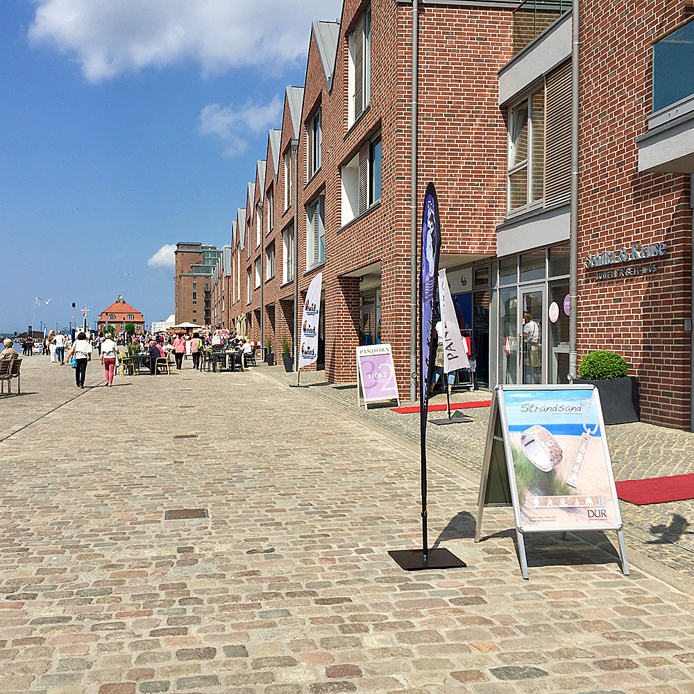 Kundenstopper, Alu-Line Rondo, Silber