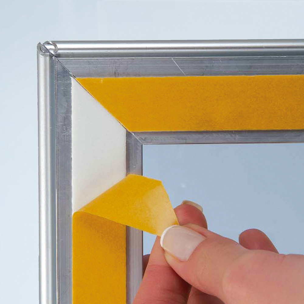 Klapprahmen, Window, 25 mm Aluminiumprofil, Doppeltseitig, Silber