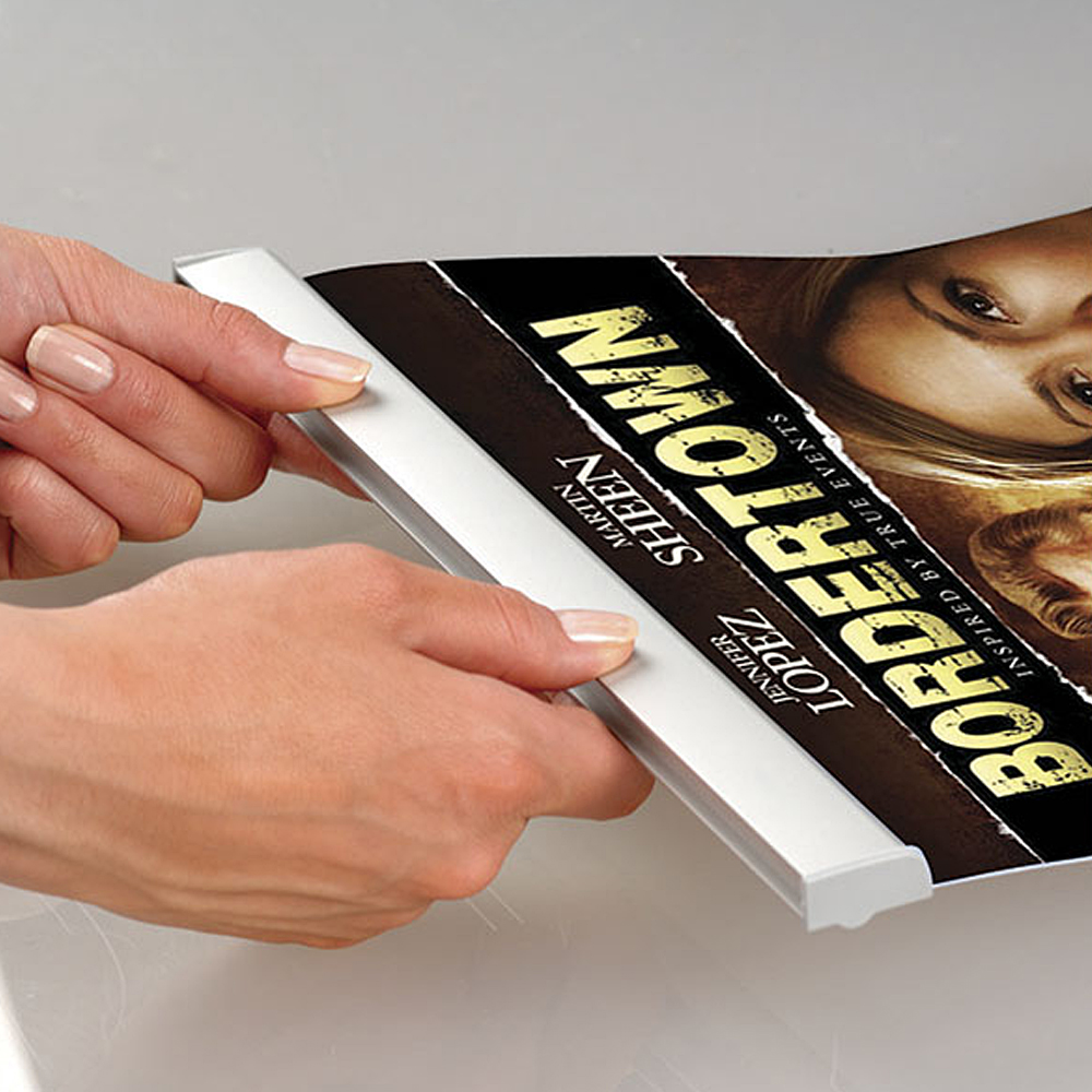 Posteraufhänger, Poster Clamp Set, 25 mm Aluminiumprofil