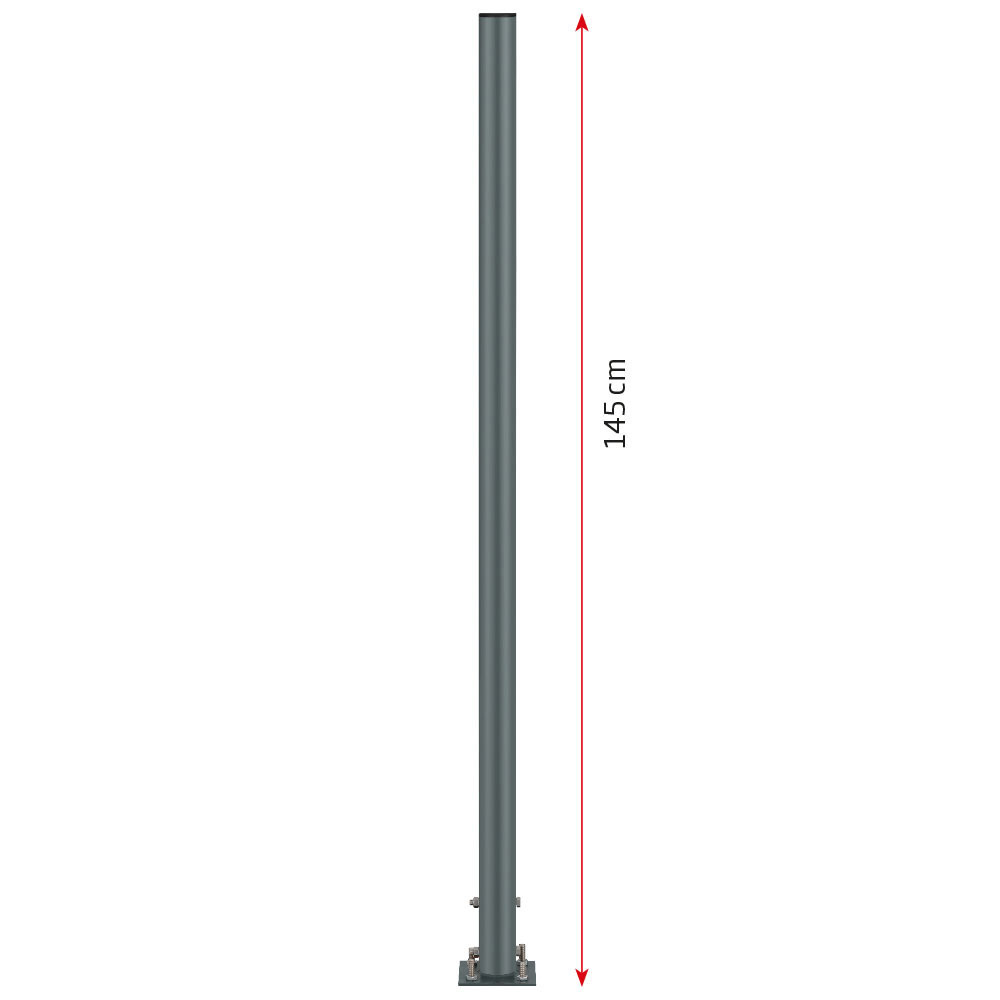 Stange für Aschenbecher, Ø 5 cm, Grau