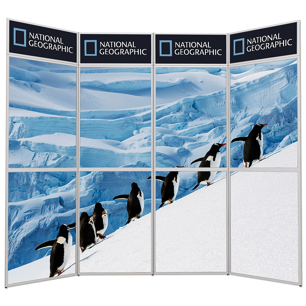 Messe Wand, Expo Wall, 4 Abschnitte, 292 x 239 cm, Ohne Druck