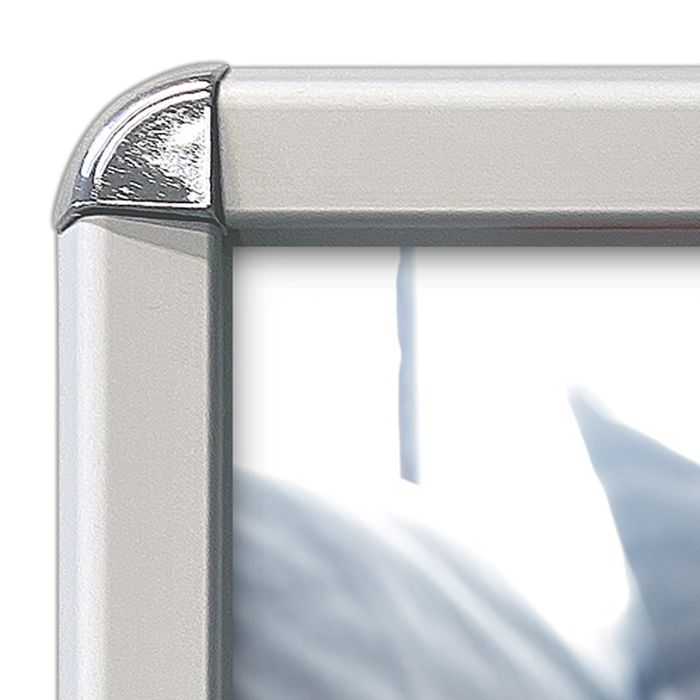 Klapprahmen, Rondo, Silber, 32 mm Aluminiumprofil