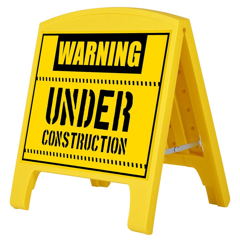 Kundenstopper, Compact A-Board, mini, Gelb, A3 - 29,7 x 42 cm