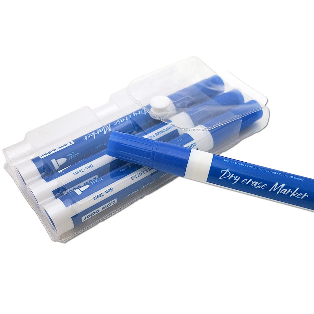 Whiteboard Marker, 4 Stück, Blau