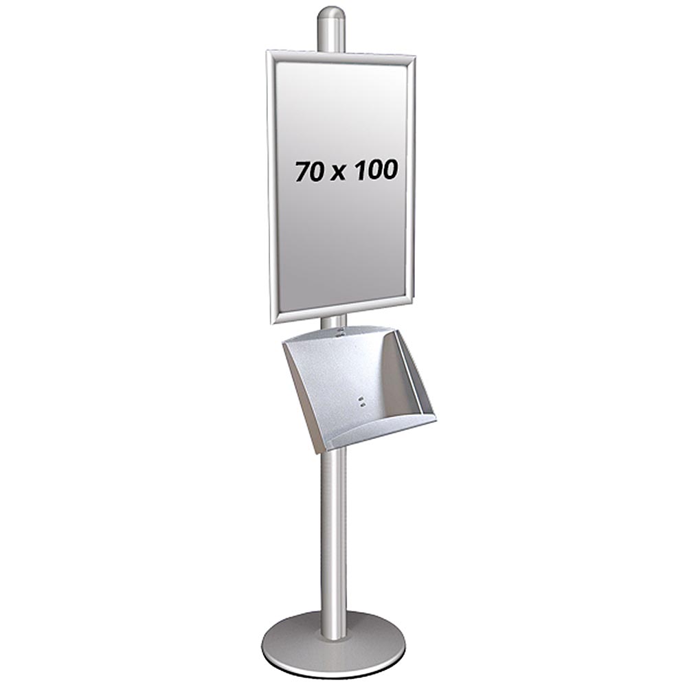 Infoständer, Multistand, Einseitig, Stahlregal, Klapprahmen