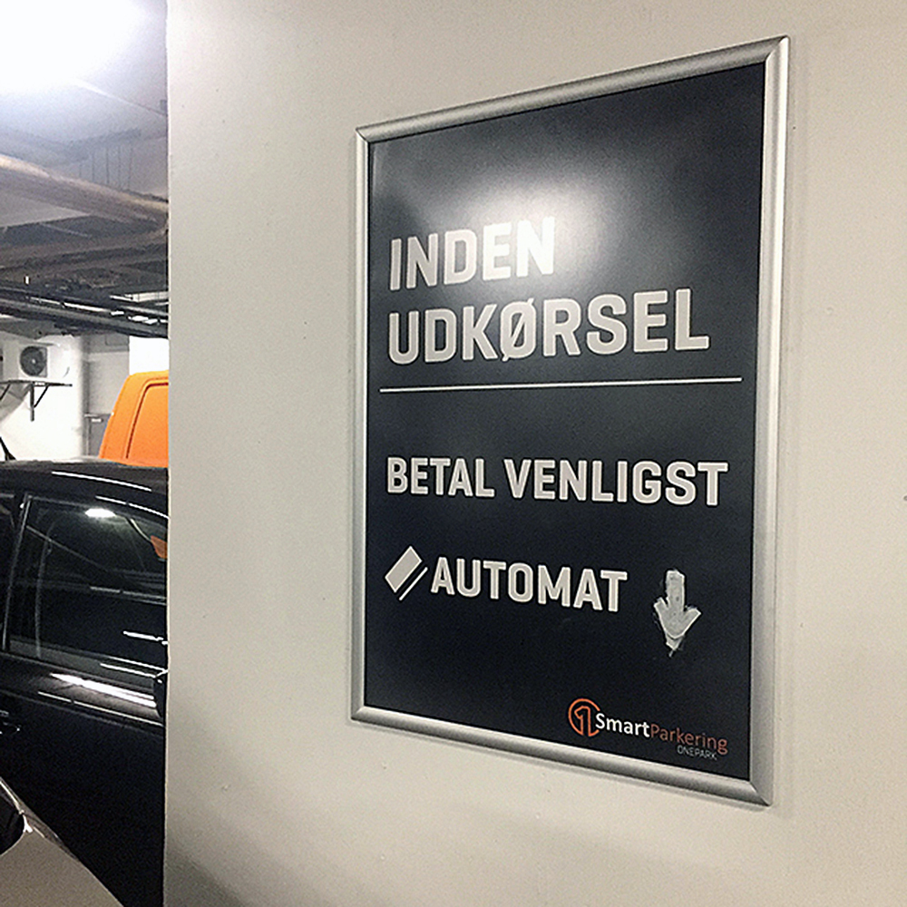 Klapprahmen, 30 mm Aluminiumprofil, Silber