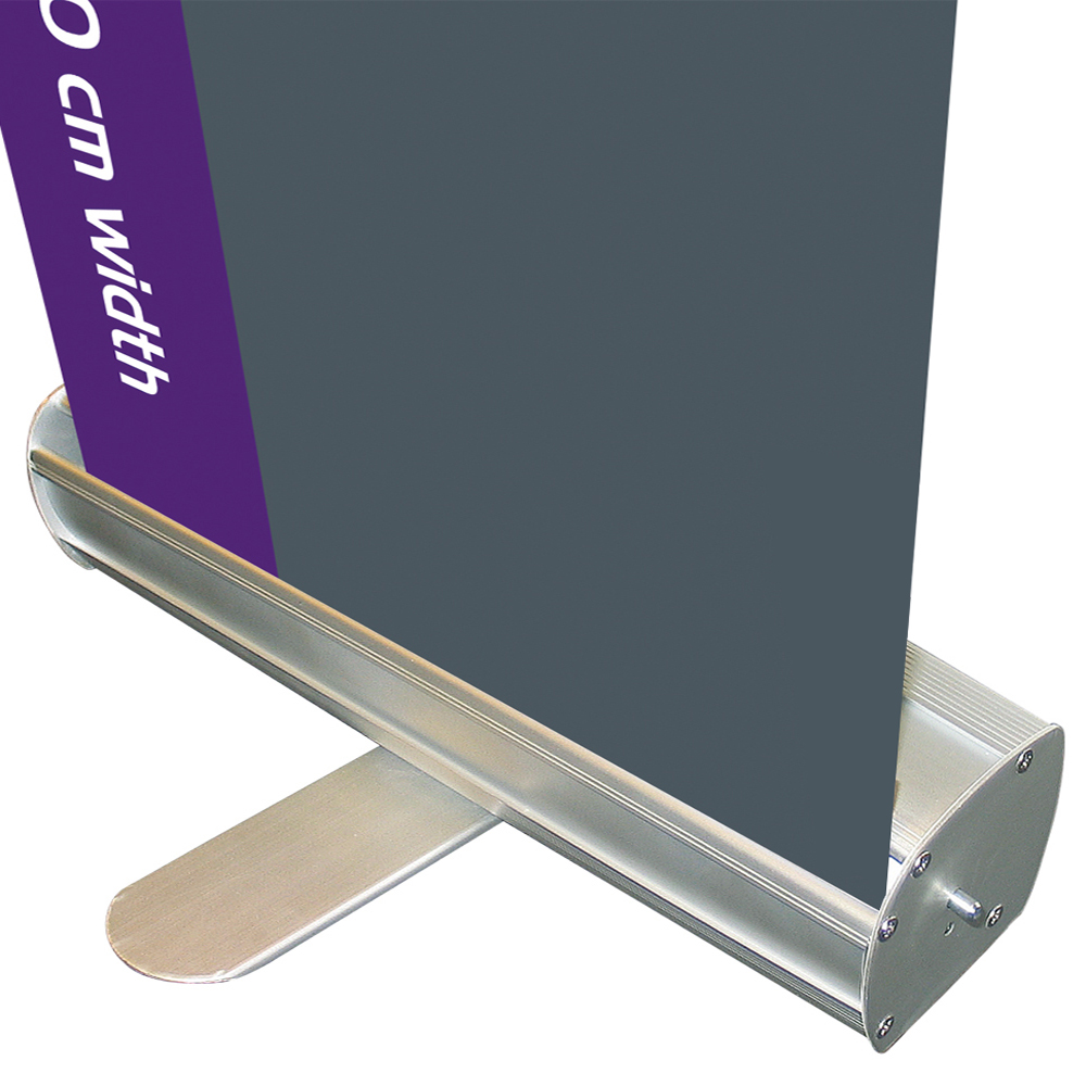 Roll-Up Basic, Basic, Einseitig, Aluminium, Silber