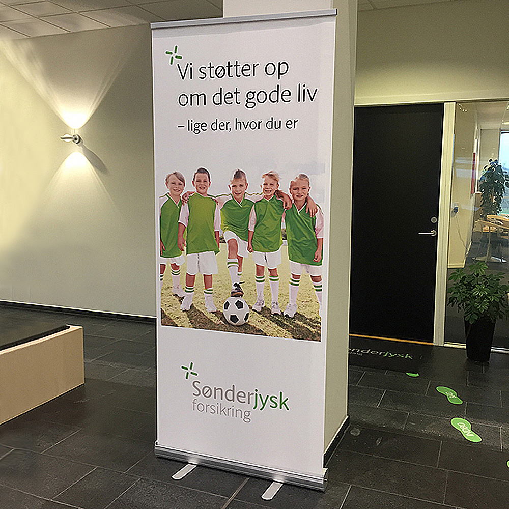 Roll-Up Basic, Basic, Einseitig, Aluminium, Silber