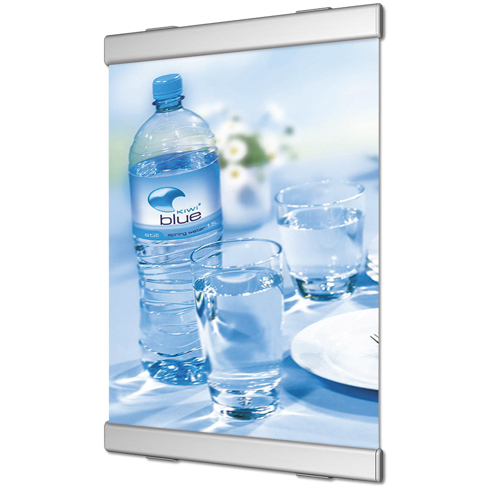 Bannerprofil, Draußen, Aluminium, Wandmontage