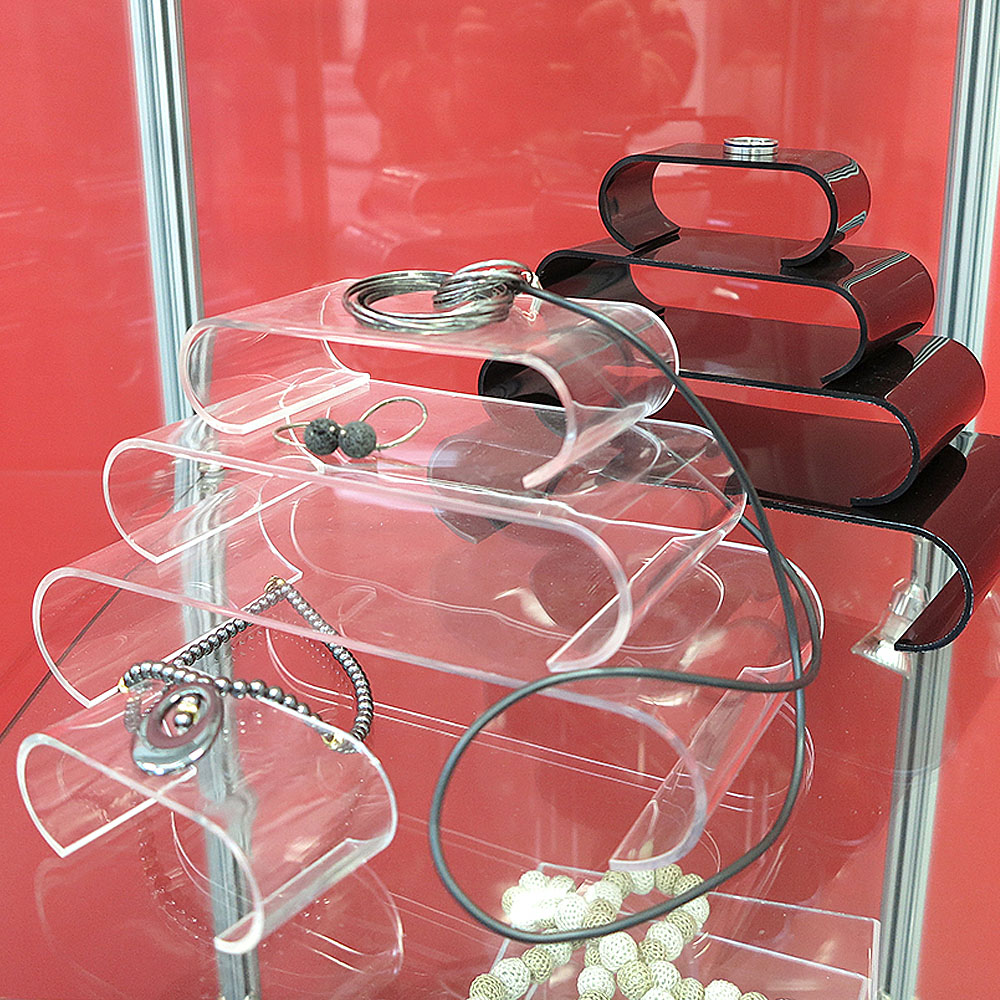 Ausstellungsregale, Nesting Shelves Rounded, 4 Stück, Acryl