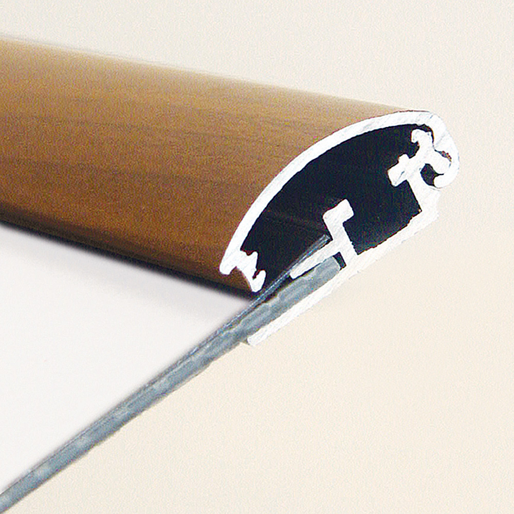 Klapprahmen, 25 mm Profil, Holzoptik, B1 - 70 x 100 cm