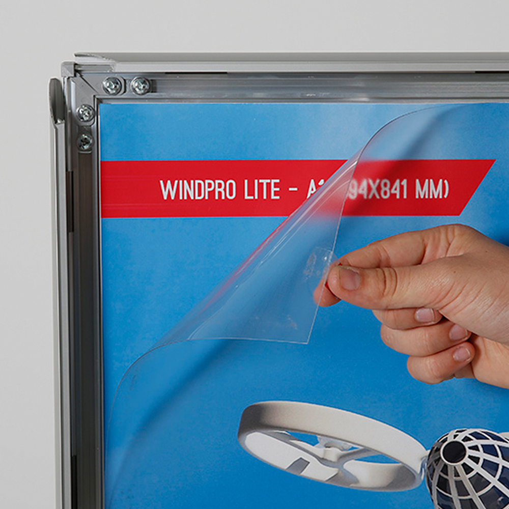 Kundenstopper, Wind-Pro Waterbase, 33 mm, Silber