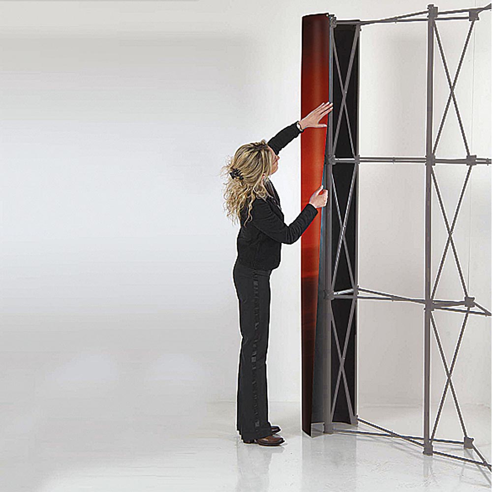 Messe Wand, Pop-Up Wand, Gebogen